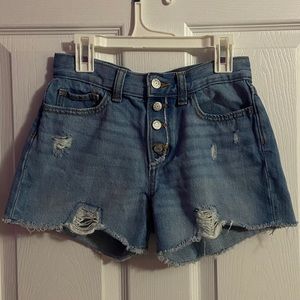Old Navy Kids High Waisted Button-Up Jean Shorts